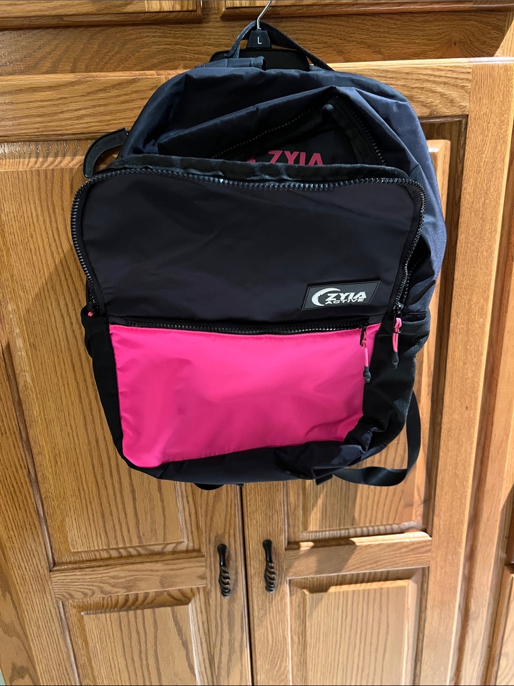 ZYIA Active Black & Pink Everyday Backpack